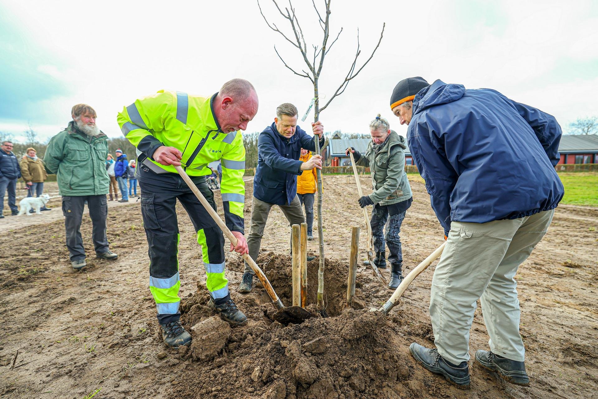 Leerlingen en bewoners plantten bomen voor een groener Zwolle